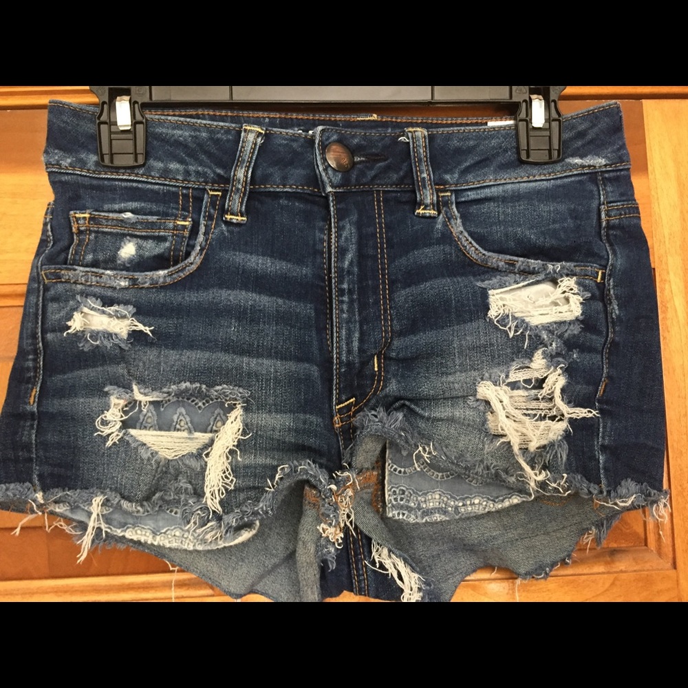 American eagle jean shorts